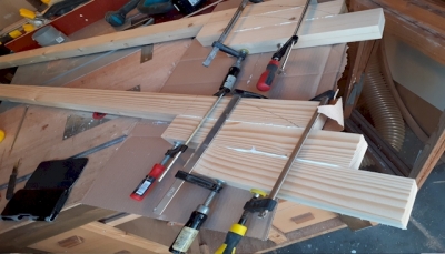 houten glijders slee