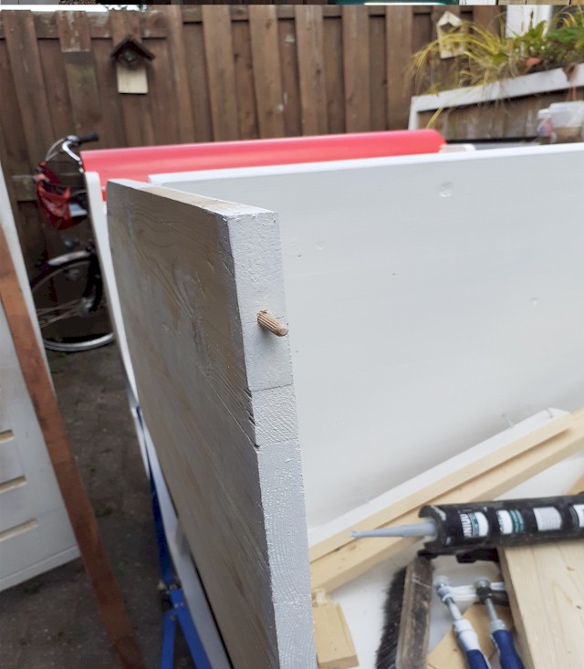 Achtersteven monteren met extra doken
