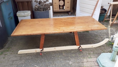 onderstel slee met bodem